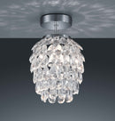 Plafoniera da Interno Attacco E27 in Metallo Cromo