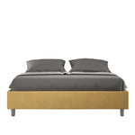 Letto Matrimoniale Azelia Ocra Varie Misure
