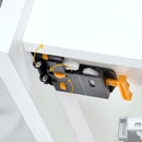 Guide Cassetto con Estrazione Soft 290 mm in Acciaio Emuca Bianco