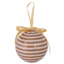 Set 14 Palle di Natale Ø7,5 cm in Polyfoam con Box Bianco e Oro