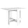 Table pliante gain de place 103x76x73,4 cm en MDF Artemio blanc
