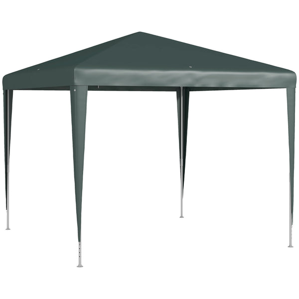 prezzo Gazebo da Giardino 270x270 cm con Picchetti e Corde Telaio in Acciaio e Rivestimento in PE Verde Scuro