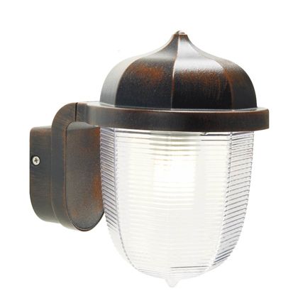 Applique murale octogonale de couleur rouille et pour l'extérieur Short Sovil Line online