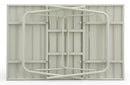 Tavolo da Giardino Pieghevole 140x90x75,3 cm in Acciaio Kraus Brunelleschi Bianco
