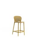 Set 4 Sgabelli 46x42x93 cm in Polipropilene Spot Senape