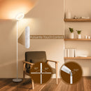 Lampada da Terra a LED compatibile Alexa e Google Home Ø25x168 cm in Acciaio Bianca