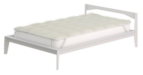 Topper Trapuntato 300 gr/mq con Elastici Sherpa Bianco Varie Misure prezzo