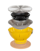 Barbecue a Carbonella Ø41x25 cm Smile in Acciaio Rosso