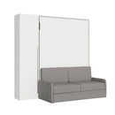 Letto Matrimoniale Francese A Scomparsa 140 Versia Con Divano E Armadio 1 Anta Sx Bianco      