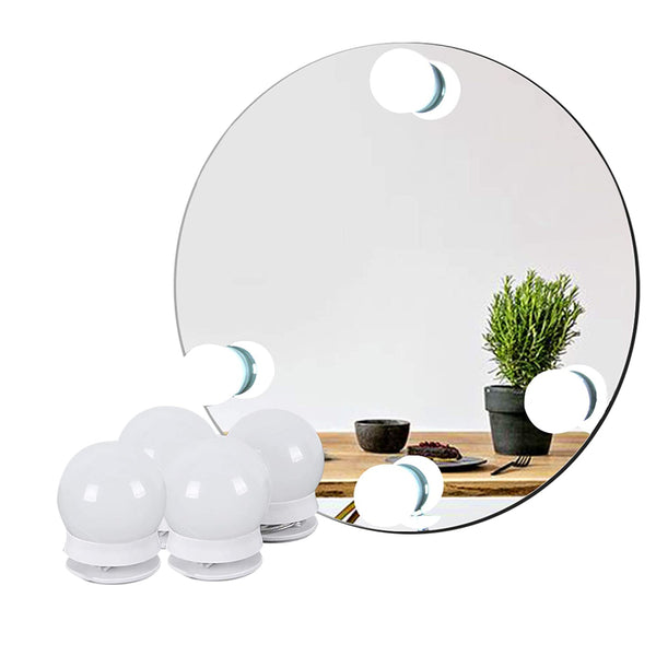 online Set 4 Ampoules Led pour Miroir 3 Couleurs Intensité Réglable USB