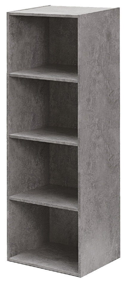 Bibliothèque avec 4 étagères 40x29x132 cm en Bois de Ciment prezzo