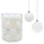 Lot de 24 Boules de Noël Blanches Ø7 cm pour Sapins