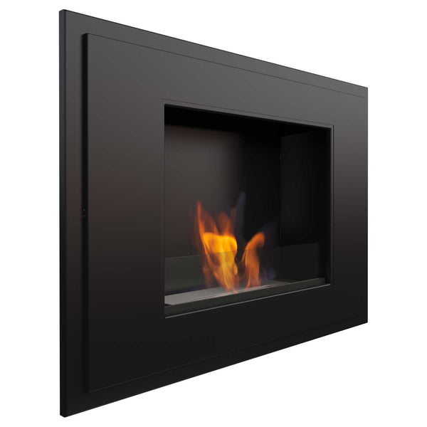 sconto Cheminée Bioéthanol Murale 80x59 cm Flig Los Angeles Noir