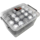 Set 70 Palle di Natale Ø4-6-8 cm con Contenitore Argento      