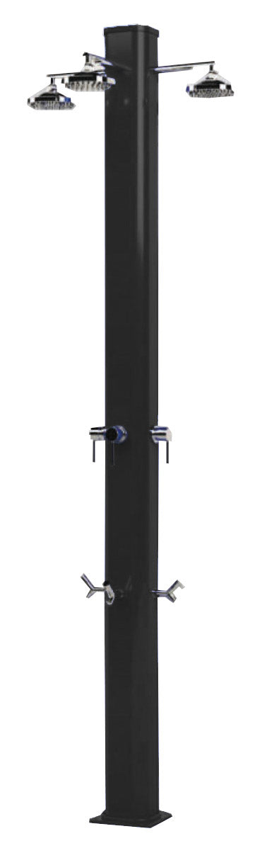 Doccia da Giardino a 3 Soffioni Miscelatore e Lavapiedi Arkema Big Jolly Antracite prezzo