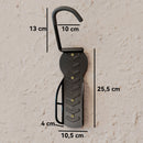 Set 4 Supporti per Bicicletta da Parete Gancio Pieghevole Portabici da Muro in Metallo Nero      