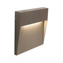 Faretto Segnapassi a Semi Incasso da Esterno a LED Grande Sovil Geo Square Marrone