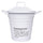 Seau à Fruits Secs 1 Litre en Métal VdE Tivoli 1996 Blanc