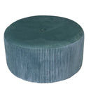 Pouf Tondo Ø56xh28 cm in Velluto Verde Salvia