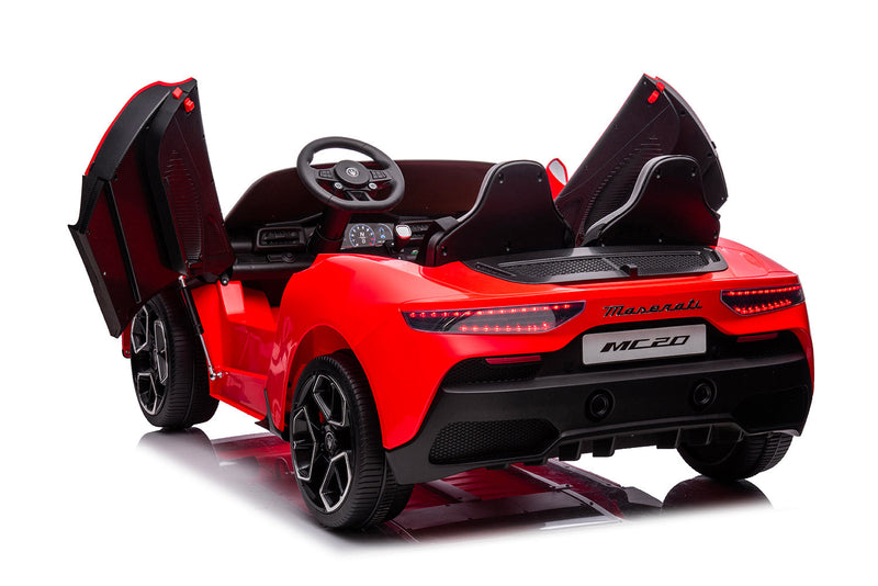 Macchina Elettrica per Bambini 12V con Licenza Maserati MC20 Rossa