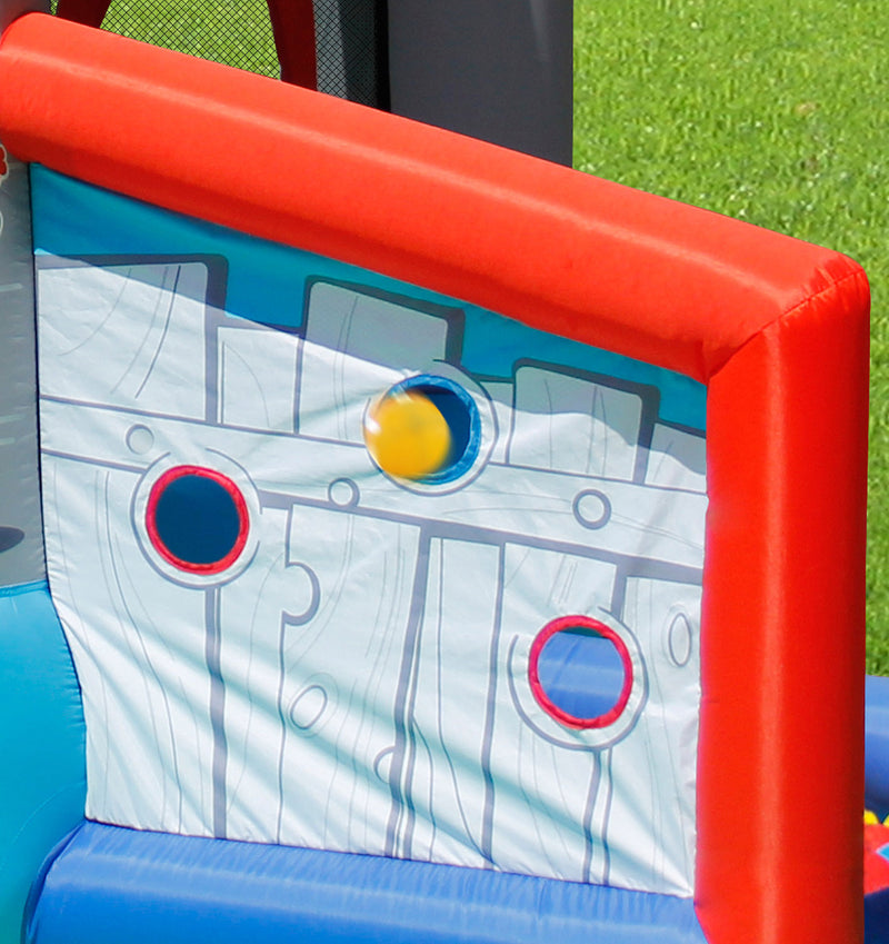 Castello Gonfiabile per Bambini Little Village 300x280x215 cm Portata Massima 135 kg