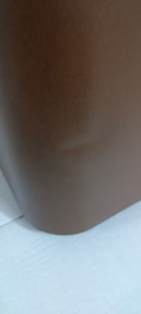 Posacenere da Esterno 30x30xh65 cm In Acciaio Verniciato con Vaschetta Superiore Marrone Seconda Scelta