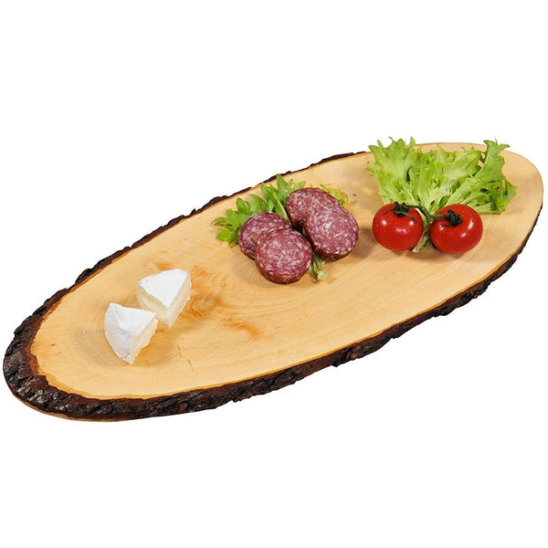 acquista Tagliere Ovale In Legno Corteccia 45 cm Salumi Formaggi Affettati Antipasti