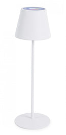 Lampada da Tavolo Ø12x38 cm in Acciaio Bianco