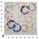 Dipinto su Tela Floating Circles 80x3x80 cm in Legno e Canvas
