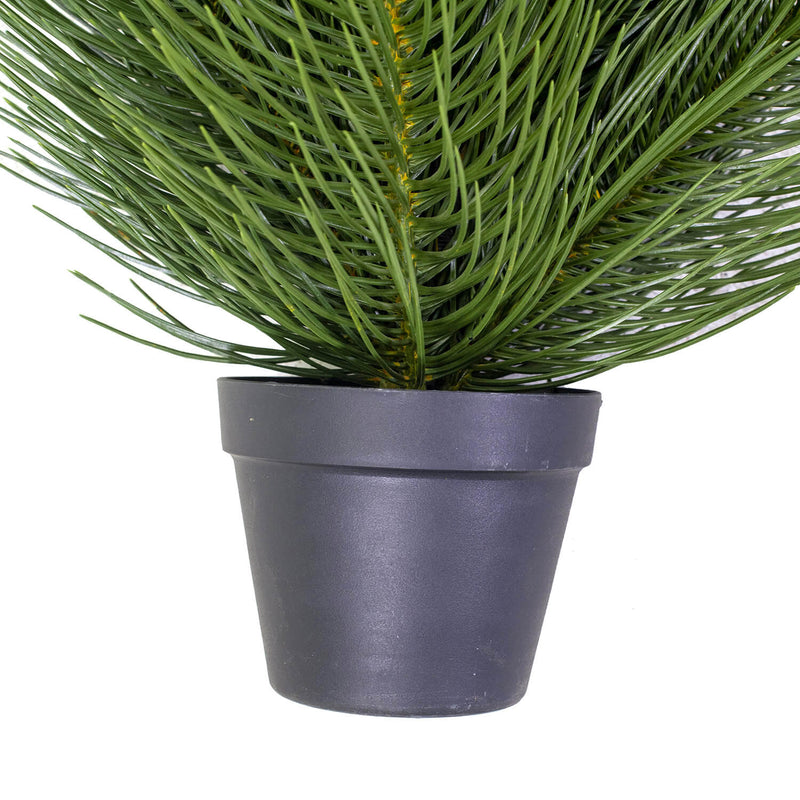 Albero di Natale Artificiale cm Ø48xh90 con 19 rami con vaso grivola verde