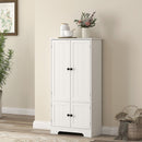 Credenza Cucina 58,2x30x123 cm con 2 Armadietti in MDF Bianco  