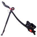Panca Trainer Addominali Fitness con Display Nero e Rosso 