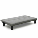Divano Letto 175x80x70 cm in Microfibra Grigio