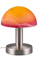 Lampada da Tavolo da Interno Attacco E14 in Metallo Nichel Satinato 