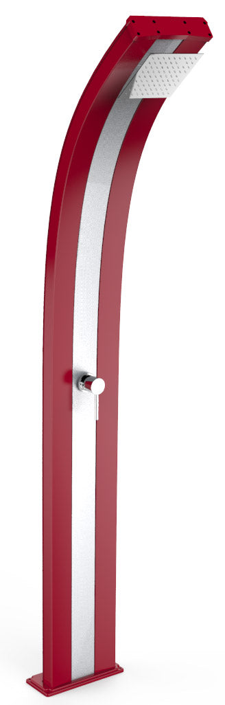 online Douche Solaire De Jardin 40L Mitigeur Arkema Dada Bande Inox Rouge