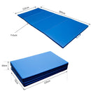 Tappetino Fitness e Yoga Pieghevole Blu 305x122x5 cm 