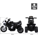 Mini Moto Elettrica per Bambini 6V con Licenza BMW S1000RR Nera
