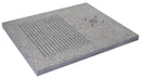 Base Rettangolare per Doccia da Esterno 70x80x4 cm in Granito Belfer 42/BSD