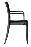 Sedia Impilabile da Giardino 56x52x86 cm in Polipropilene Antracite