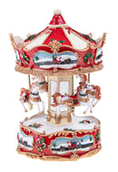 Carosello Natale con musica e movimento 24,5 cm 