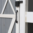 Casetta Box da Giardino 84x54x179 cm in Legno Grigio