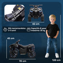 Quad Elettrico per Bambini ATV con Batteria Ricaricabile 6V Fari LED e Musica Nero      