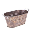 Set 4 Cesti Contenitori in Ferro con Manici 26 cm 