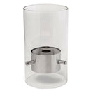 Camino a Bioetanolo da Tavolo 40x23 cm in Acciaio e Vetro Karlsen Murano