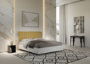 Letto Matrimoniale Kaia Ocra Varie Misure