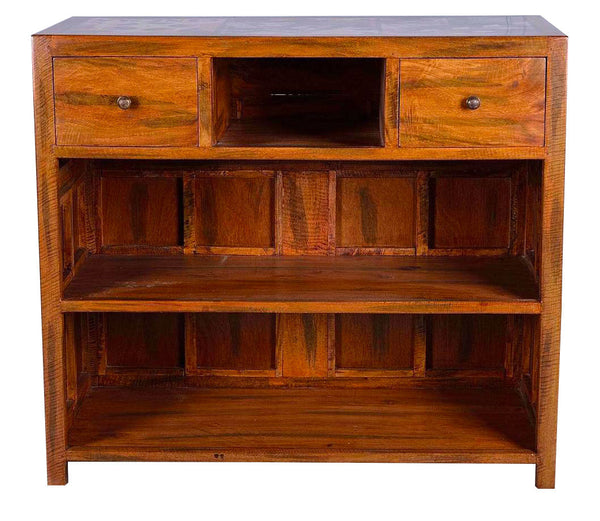 prezzo Buffet en bois 50x120xH75 cm Collection Hollywood Multicolore et Marron