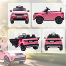 Macchina Elettrica per Bambini Licenza Ufficiale Land Rover Discovery 12V con Telecomando Rosa  