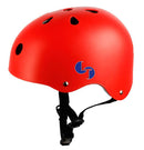 Monopattino Elettrico Deluxe a 3 Ruote 67x32x69 cm Luci LED RGB Casco e Protezioni Incluse Rosso