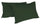 Paire de taies d'oreiller 52x82 cm en coton uni vert olive