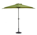 Ombrellone da Giardino 2,7 m Palo Ø36 mm Kalife Mezzaluna Olive in Alluminio